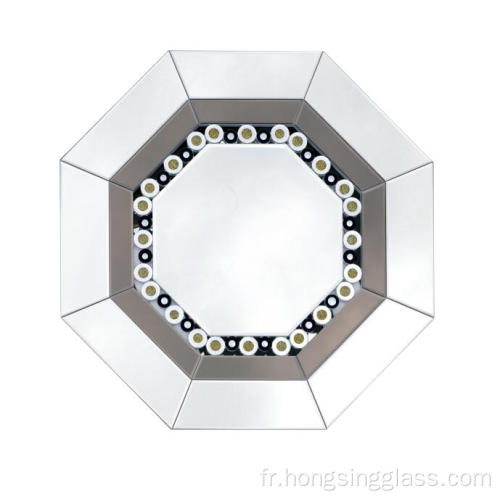 Octagon Forme suspendue miroir chambre salon